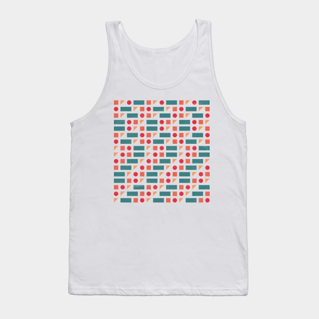 Simple Shapes Code Tank Top by freshinkstain